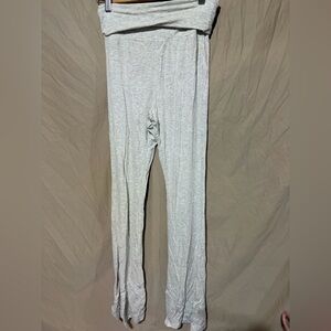 Light grey wide leg sweatpants